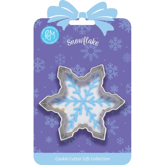 R&M International Snowflake 3" Cookie Cutter Gift Tag Carded