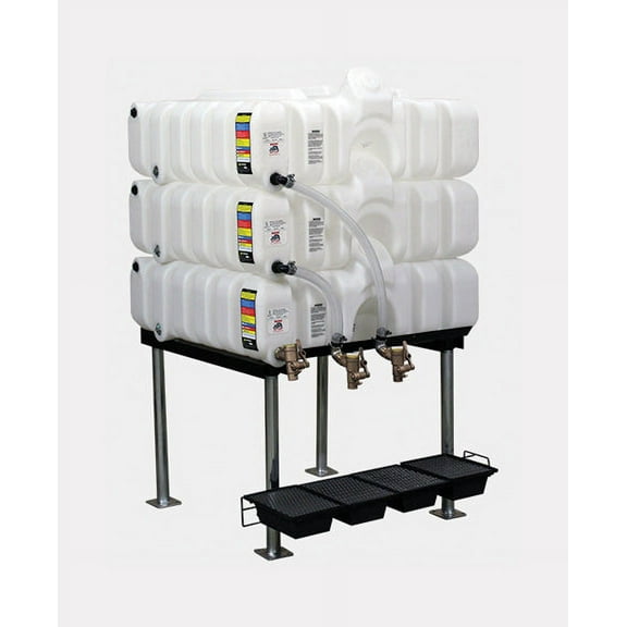 Rhino Tuff Tanks RTT-6110-NV 45/45/45 GALLON GRAVITY FEED TANK PACKAGE