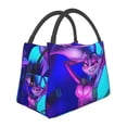 thumbnail image 2 of Hazbin Hotel Lunch Bag Portable Reusable Tote Bag Lunch Box Insulated Cooler Bag Grocery Bag, 2 of 9