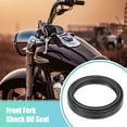 thumbnail image 2 of Unique Bargains 2 Pcs 43mmx53mmx9.5/11mm Motorcycle Front Fork Shock Oil Seal for Honda XR250L 91-96 Black, 2 of 6