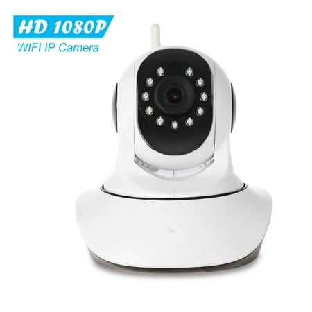 1080P Wireless WIFI Pan Tilt HD IP Camera 2.0MP 1/3” CMOS 3.6mm Lens Support PTZ Two-way Audio Night Vision Phone APP Control Motion Detection with Temperature&Humidity (Best App For Indoor Temperature)