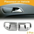 thumbnail image 3 of Cubierta de Tazón de Mango de Puerta Interior para Jeep Wrangler JK 2DR 2011-2017 Marco de Decoración de Mango de Puerta Interior Tono Plateado ABS 2 Pcs, 3 of 6