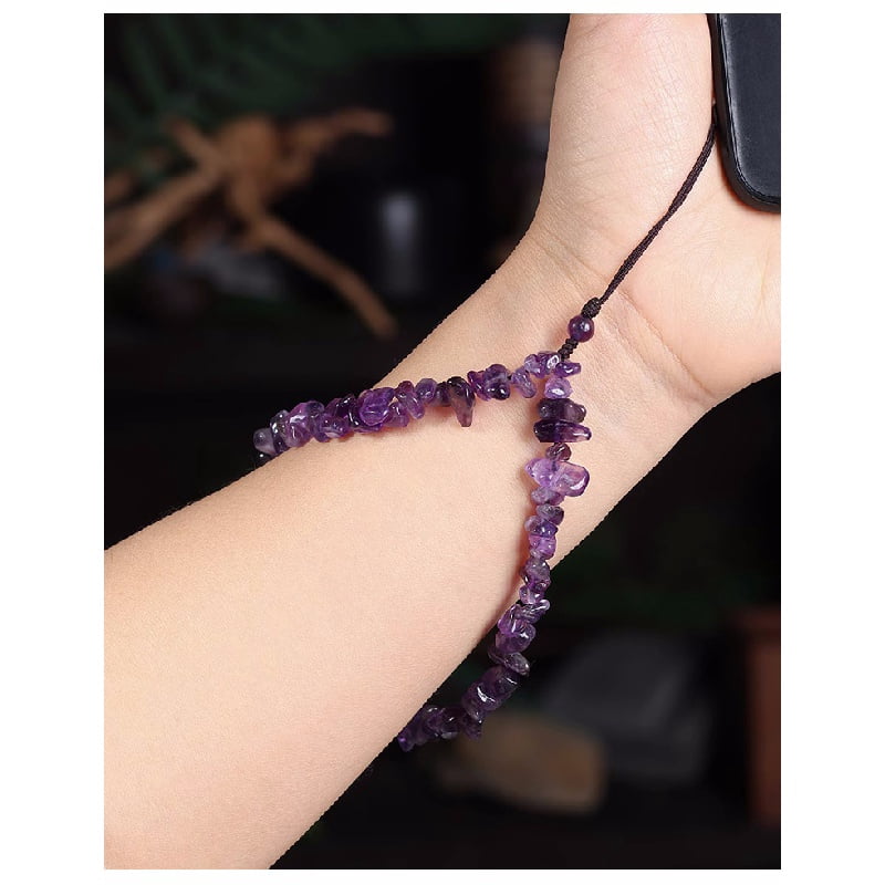 Exquisite Fashion Irregular Shape Crystal Mobile Phone Lanyard Female Crystal Gravel Wrist Strap Hanging Ornaments