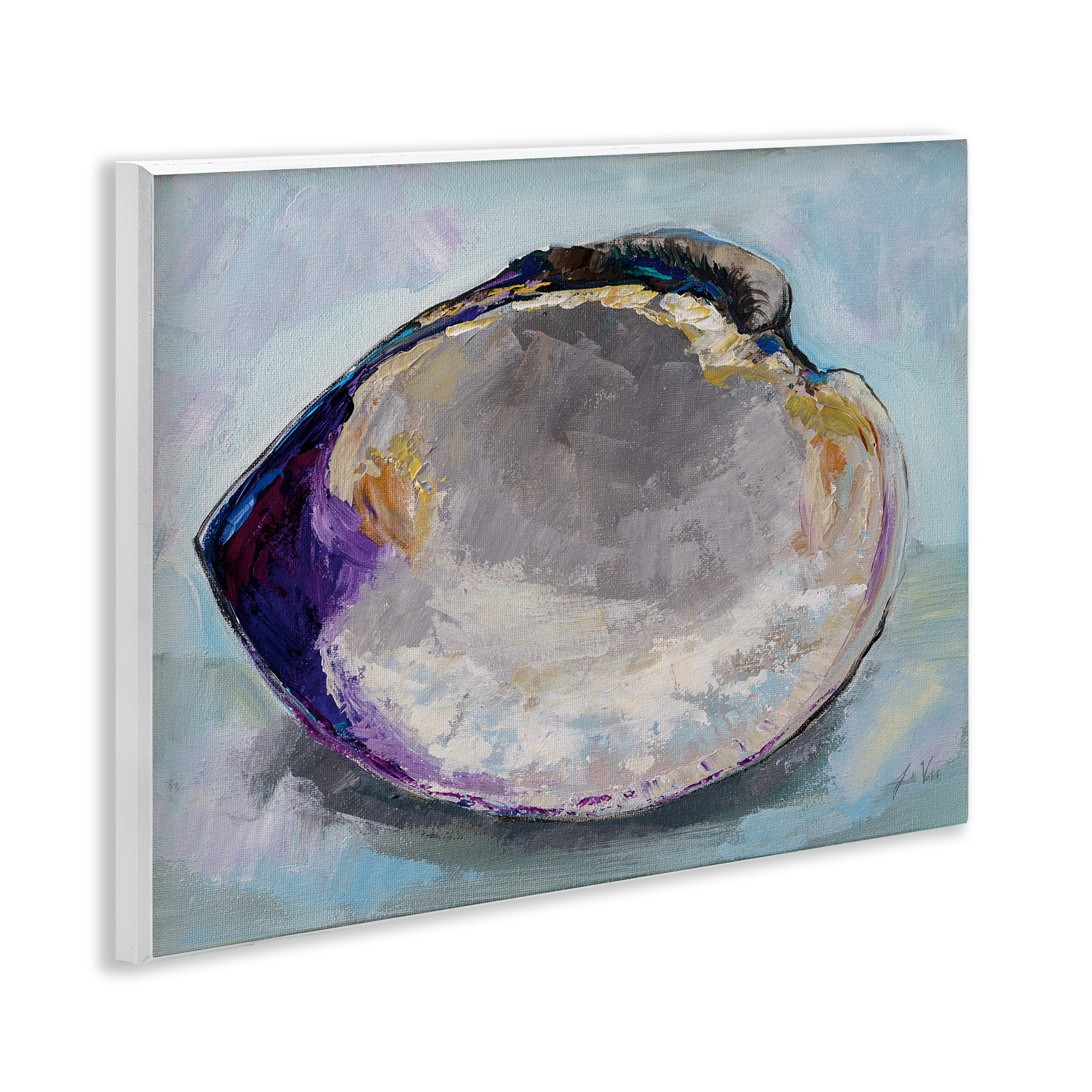 Stupell Industries Baby Clam Shell Animals & Insects Painting Unframed Art Print Wall Art, 14 x 11