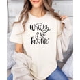 thumbnail image 2 of Writing Is My Favorite Shirt for Adults and Teens Cute Script Tee for Women Natural Shirt Adult Large, 2 of 4