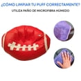 thumbnail image 4 of Sillón Puff Americano Lunics Rojo Base Adulto, 4 of 6