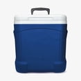 thumbnail image 1 of Igloo 34679 60 qt. Ice Cube Roller Cooler, Blue, 1 of 3