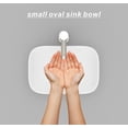 thumbnail image 2 of 14.5'' x 10'' Bathroom Small Vessel Sink Above Counter White Porcelain Ceramic Sink Bowl Small Vanity Sink Lavatory Wash Basin, 2 of 4