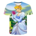 thumbnail image 2 of Verano niñas Disney Bell camiseta dibujos animados Anime 3D estampado niñas ropa manga corta Streetwear niños 2-10 años T-Shirts14T Gao Jinjia LED, 2 of 2