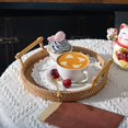 thumbnail image 4 of Almacenamiento De Ratán Redonda Cesta De Comida Tejida A Mano Con Asas Para Exhibición De Desayuno De Fruta De Pan Inevent HA046174-02, 4 of 6
