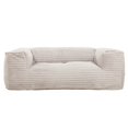 thumbnail image 2 of Sealy Redd Taupe Corduroy Memory Foam Bean Bag Sofa with Shredded Foam, 2 of 10