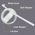 thumbnail image 3 of 10pack Spill Proof Stopper Set Compatible with Stanley Quencher H2.0 FlowState 40oz Cup Accessories, Include 2 Silicone Cup Boot, 2 Lid Seal, 2 Leak Stopper, 2 Spill Stopper and 2 Straw Cover, 3 of 7