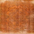 thumbnail image 1 of Ahgly Company Machine Washable Indoor Square Traditional Orange Red Area Rugs, 3' Square, 1 of 7
