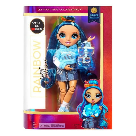 Rainbow High Jr High Skyler Bradshaw - 9-inch BLUE Fashion Doll