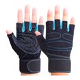 thumbnail image 3 of Guantes de gimnasio para levantamiento de pesas con palma antideslizante para entrenamiento de crossfit, ejercicio, fitness y culturismo para hombres y mujeres, 3 of 5