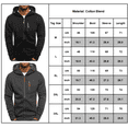 thumbnail image 4 of Men's Sports Fitness Casual Sweater Cardigan Hoodie Jacket Black, 4 of 4