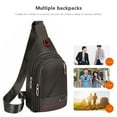 thumbnail image 7 of Small Sling Crossbody Bag Chest Shoulder Travel Bag Casual Daypack Sling Purse For Men Women With Earphone Hole Water, 7 of 7
