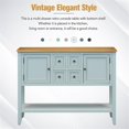 thumbnail image 2 of TREXM Ample Storage Console Table with Four Drawers and Bottom Shelf(Lime White), 2 of 7