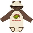 thumbnail image 3 of Inktastic Santa-Saurus Christmas Dinosaur Boys or Girls Long Sleeve Baby Bodysuit, 3 of 5