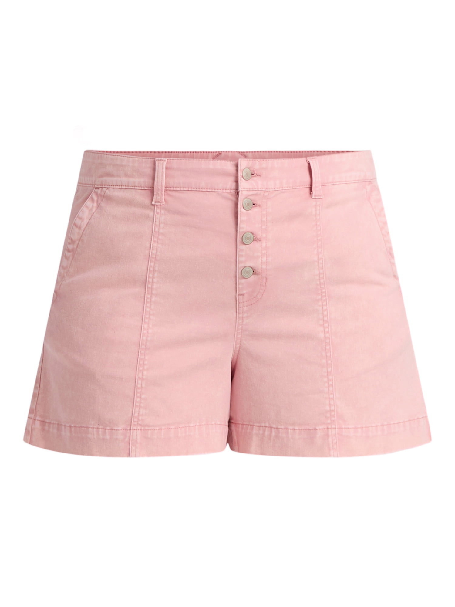 Terra & Sky Women's Plus Utility Shorts, 4” Inseam, Sizes 14W-24W