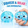 thumbnail image 3 of Glitter Dumpling Squishy Stress Ball Toys,2026 Upgraded Glitter Dumpling, Colorful Dumplings Stress Balls, Soft Squeeze Decompression Dough for Anxiety Relief Fidget,Blue, 3 of 4