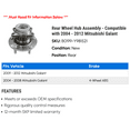 thumbnail image 2 of Rear Wheel Hub Assembly - Compatible with 2004 - 2012 Mitsubishi Galant 2005 2006 2007 2008 2009 2010 2011, 2 of 2