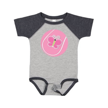 

Inktastic Tennis Pink Ball Gift Baby Girl Bodysuit