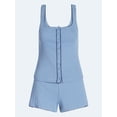 thumbnail image 6 of Joyspun Women's Pointelle Tank Top and Shorts Pajama Set, 2-Piece, Sizes XS-3X, 6 of 6
