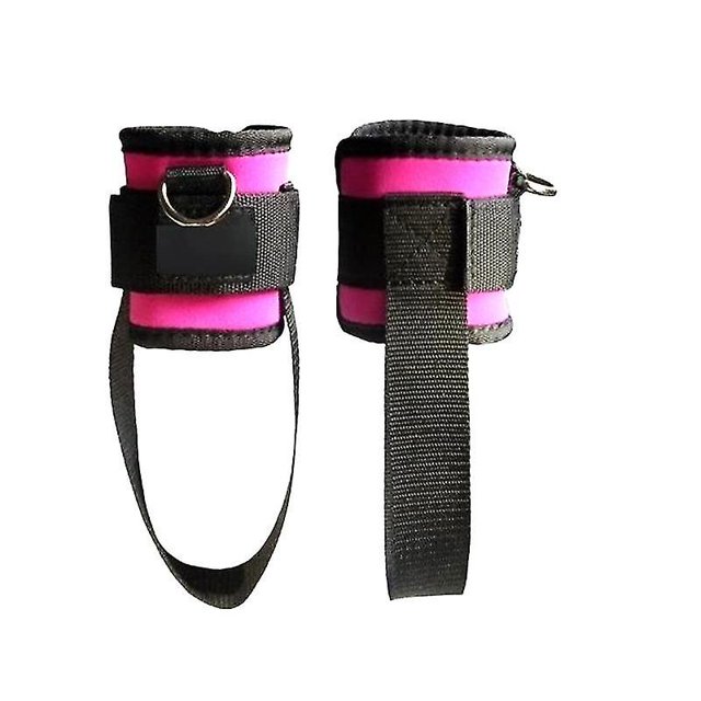 Anillo en D Correa de tobillo Soporte de pie Protector de tobillo Correa de protección de pie deportivo con correa de pie Cable Máquina Pierna Gimnasio Accesorios de entrenamiento (1 par, Ros ZefeiWu 8390615085236