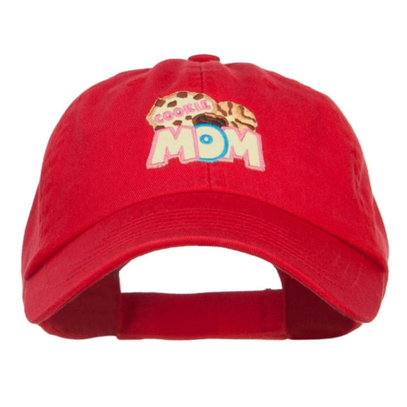 Cookie Mom Patched Low Profile Cap - Red OSFM