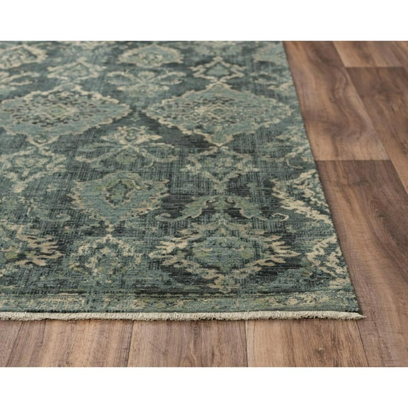 Alora Decor Intrepid 10' x 13' Classical Blue/Beige/Ivory Hybrid Area Rug