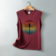 thumbnail image 4 of Hpapadks Womens Tankini Tops Casual Sunset Graphi Tanks Hiking Sleeveless Tees Shirt Vest Camisole Tops for Women S, 4 of 6