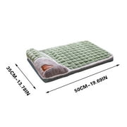 Weloille Warm Thermal Dog Crate Pad for Indoor Outdoor Pets, Washable Anti-Slip Kennel Mat for Medium Small Dogs and Cats (19.7x13.8in)