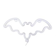 AMERTEER Neon Lighting Bat Shape LED Halloween Decoration