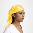 thumbnail image 2 of Fgnfyis Women Fashion Satin Square Head Scarf Lightweight Neckwear Bandana Neckerchief Hair Accessory Yellow One Size, 2 of 8