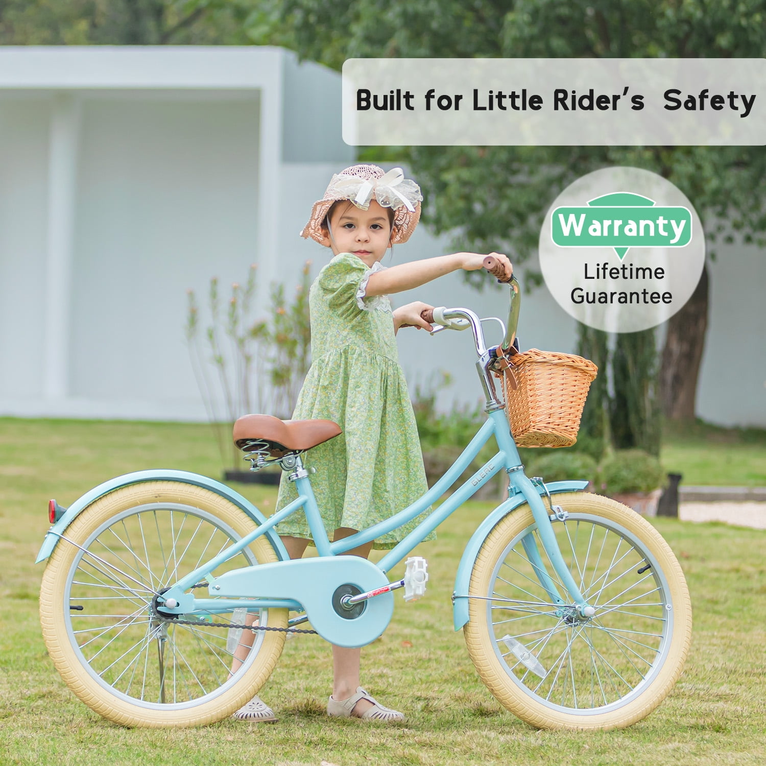 Glerc Little Molly 20 inch Kids Girls Bike for 7-13 Years Old