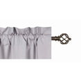 thumbnail image 4 of Gorgeous Home Linen 1 Silver Panel Rod Pocket 75% Privacy Foam Lined Window Dressing Light Filtering R64 Size 35" wide X 63" length, 4 of 5