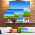 thumbnail image 3 of Calm Green Meadow - Landscape Canvas Art Print, 3 of 4