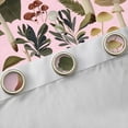 thumbnail image 4 of Homewish Tropical Botanical Plant Black Out Curtains,Rustic Fungus Mushroom Curtains Pack of 2 (42x63 Each),Pink Brown Bedroom Curtains For Girls Kids,Super Cozy Room Decor, 4 of 6