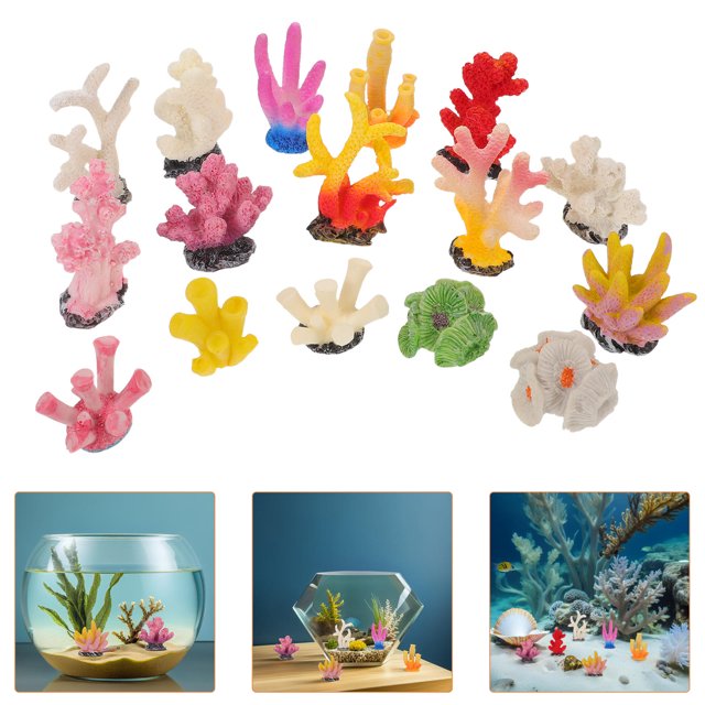 IFANLANDOR 16Ud Artificial De Coral Para Acuario Con Realistas Para Ambiente