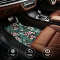 thumbnail image 4 of Balery Rose Flowers Pattern 4-Piece Floor Mats, Heavy-Duty Rubber Liners, Anti-Slip Design, All-Season Automotive Protection, Vehicles, Cars, Trucks, and SUVs, 4 of 5