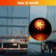 thumbnail image 5 of 2Pcs Red/Amber 16 LED 4 Inch Round Truck Trailer Brake Stop Turn Signal Tail Lights Waterproof 12-24, 5 of 5