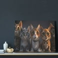 thumbnail image 3 of Logiee Wide Eyed Cartoon Cats Print Canvas Wall Art ,Art Poster,Canvas Decorative Picture,Decor Wall Pictures for Living Room Bedroom Bathroom,Ready to Hang, 3 of 6