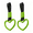 Green, variant on 2PCS Heart Shaped Car Handle Straps, Rear Bumper Warning Keychain Ring with Drift Charm for Car Exterior Interior Accessories (Pink)