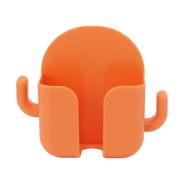 Cargador de pared para el hogar, la oficina y el dormitorio Soporte para teléfono autoadhesivo de color naranja