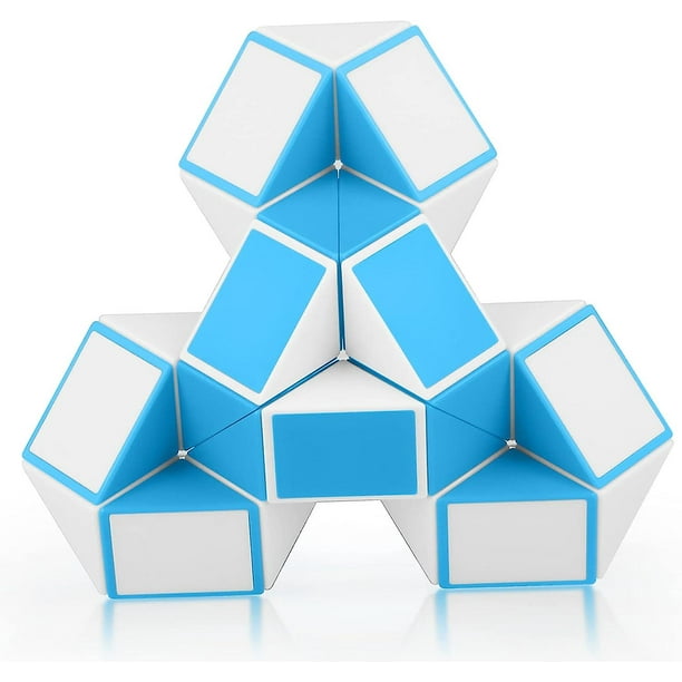 Serpiente Magica Serpiente Magica 24 Segmentos Blanco Azul Twist Puzzle Toys 3d Magic Snake Puzzle Cube Juguetes Educativos para Ninos Y Adultos Rojo Verde Cocina Decoracion y Otros Walmart en linea