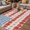 Red, variant on Independence Day Outdoor Rug for Patio/Deck/Porch, Non-Slip Large Area Rug 4 x 6 Ft, American Flag Red Blue White Flowers Indoor Outdoor Rugs Washable Area Rugs, Reversible Camping Rug Carpet Runner