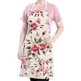 thumbnail image 5 of Pioneer Flower Floral Print Pattern Apron-Garden Aprons for Women with Pockets-Cotton Linen Waterproof Kitchen Cooking Gardening Aprons Adjustable for Kitchen,Cooking,BBQ and Salon 33x27 Inch, 5 of 7