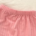 thumbnail image 5 of Mifsaly Toddler Kids Ribbed Knit Pajamas Sets Short Sleeve Crewneck Tops And Sleeping Pants Girls Boys Soft Comfort Breathable Cotton Sleepwear, 5 of 6