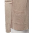 thumbnail image 3 of Cielo Women & Plus Open Front Drape Classic Knit Cardigan With Pockets, 3 of 5
